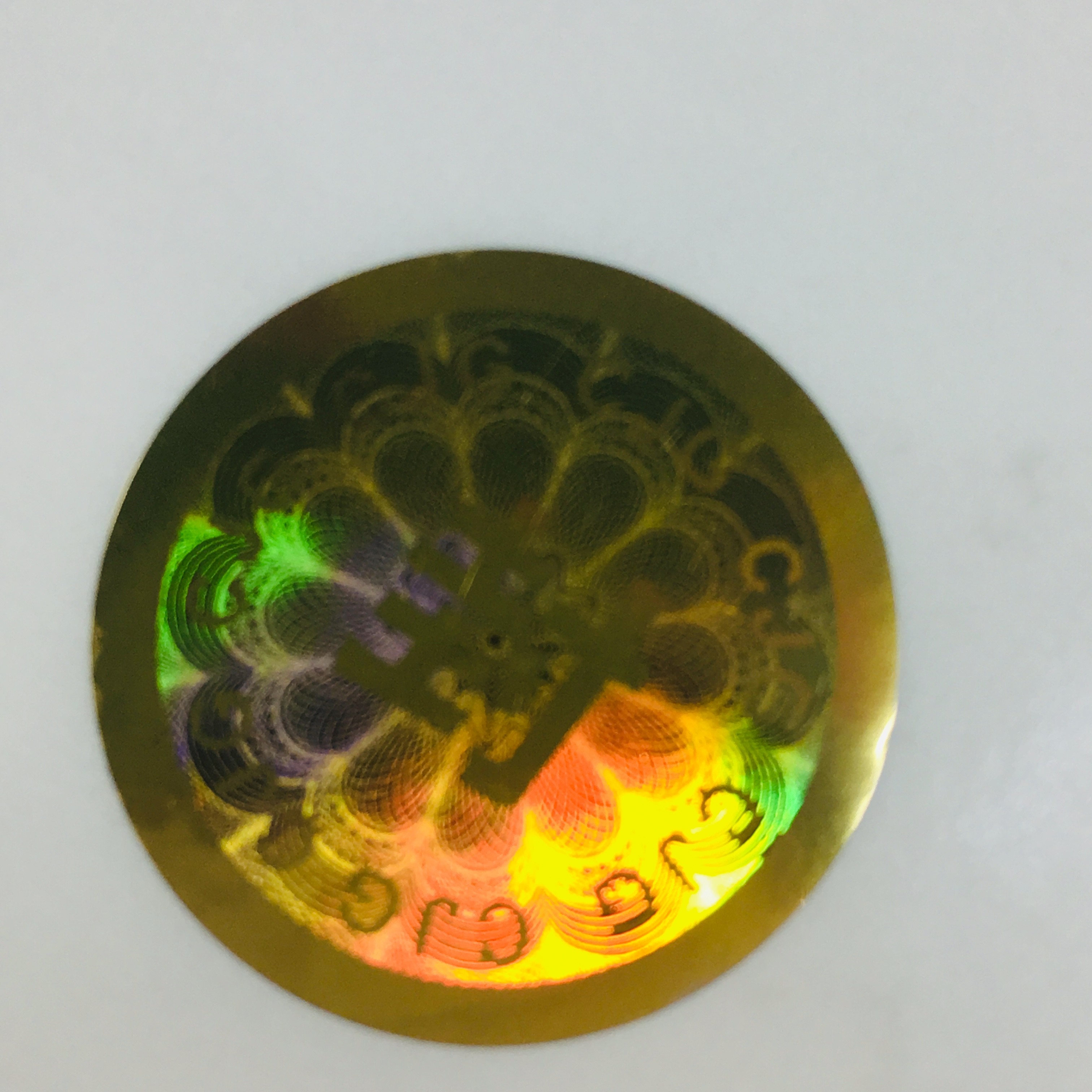 Cheap Waterproof Polyester Single Sided Security Hologram Stickers wholesale