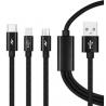 DC 12V-24V 3 In 1 MFi Certified USB Cable 5V 2.1A Fast Charging for sale