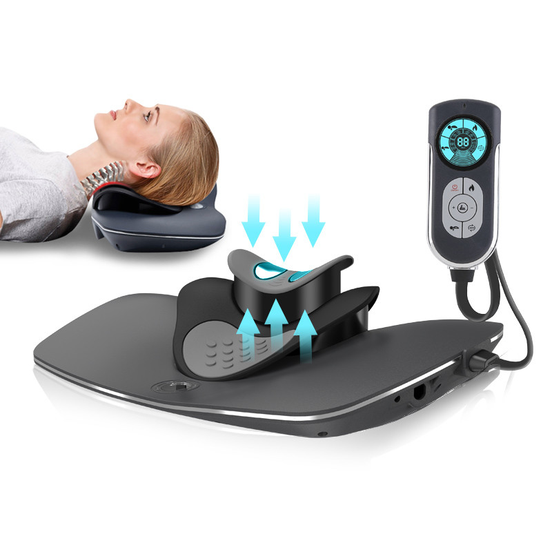 China Electric Heated Neck Massager Voltage 12v With External Electrotherapy Pads on sale