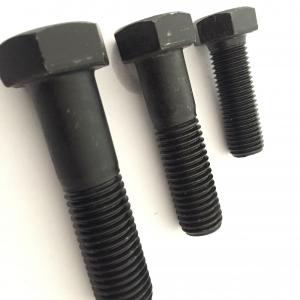 Cheap Black Stainless Steel Flange Bolts Metric Carbon / Alloy Steel For Construction Materials wholesale