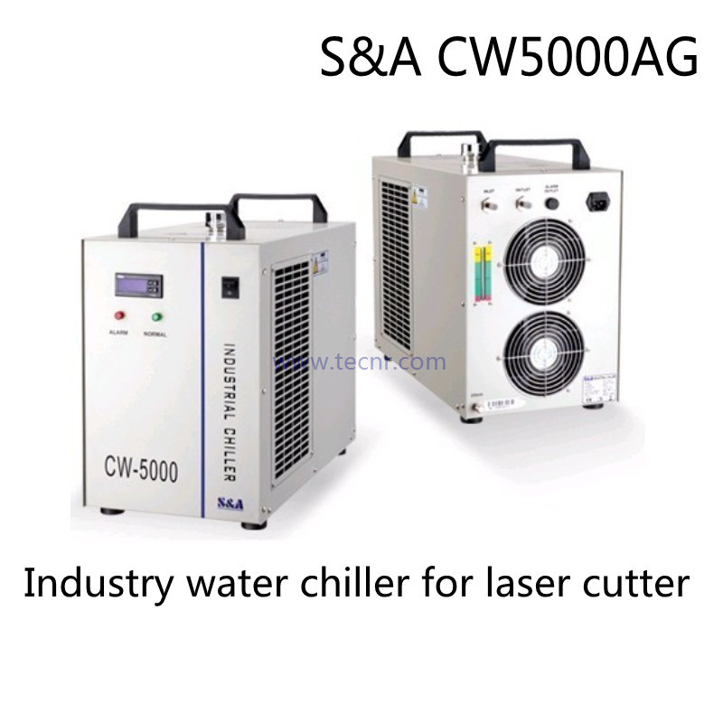 China S&A  CW5000 laser water chiller 220V for cooling 100W CO2 laser tube on sale