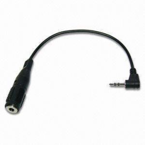 2.5mm Right Angle Stereo Headphone Plug Connector to USB/RCA/2 x Mono Jack Speaker Wire and Cable