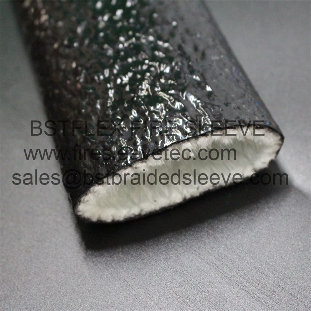 Silicone Jacketed Fiberglass High Temp Sleeving for sale