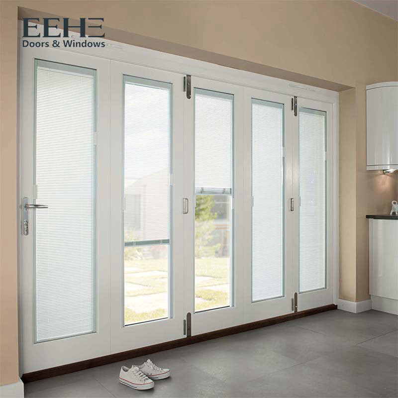Cheap Eco Bi Fold Doors External Aluminium / Glass Panel Aluminum Folding Doors wholesale