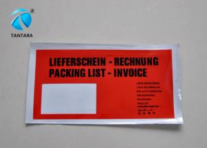 Cheap Self Adhesive packing list envelope for slips , invoices , safety data sheet wholesale