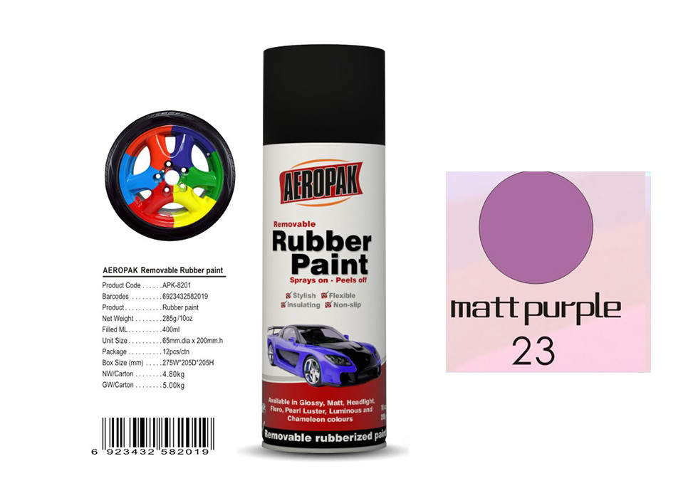 Cheap High Efficiency Rubber Coat Spray Paint Matt Purple Color For Wood wholesale