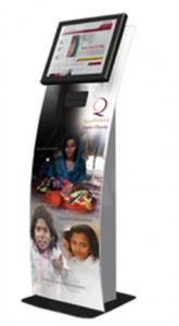 Cheap Modular Interactive Information Kiosk With Secondary 19inch Advertising Screen wholesale