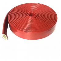 China Braided Silicone Rubber Fiberglass Sleeving Fire Proof for sale