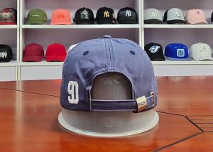 Cheap Quick Dry Fabric Blue Sports Dad Hats Metal Buckle / Mens Vintage Baseball Caps wholesale