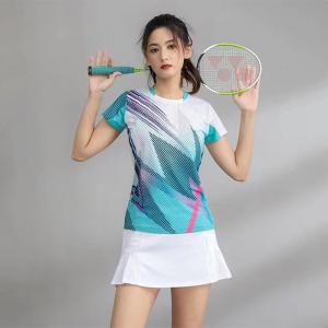 Cheap Hot Sale Custom logo Size Women Table Tennis Uniform Tennis Cloths Women and Men Sublimation Print Badminton Jersey wholesale