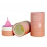 Menstrual Cup Paper Tube Packaging With Window Recyclable Tube for Personal Care for sale