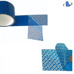 Cheap High Adhesive Tamper Proof Security Tape , Tamper Evident Seal Tape Polyester wholesale