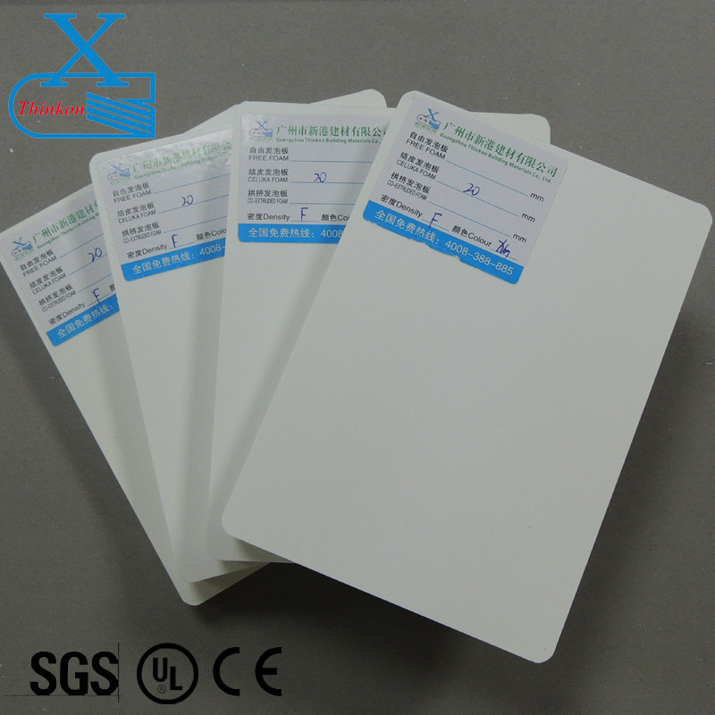 China 20mm PVC rigid foam board pvc sheet price for China plastic laminate sheet thick waterproof sheet for bathroom door on sale