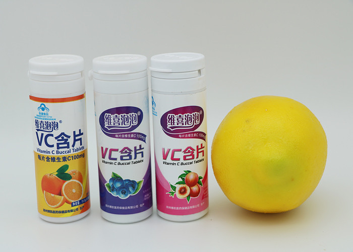 Cheap Natural Vitamin C Effervescent Tablets / Orange Effervescent Tablets wholesale