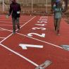 Buy cheap Full Pour System Running Track Harmless Synthetic Sports Flooring from wholesalers