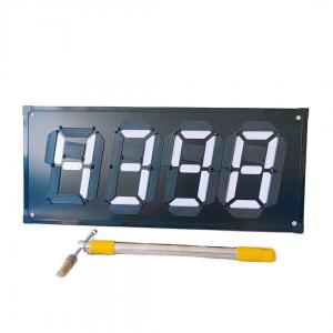 China Aluminum Plastic Plate Gas Station Digital Price Signs Oil Price 7 Segment Display Board on sale