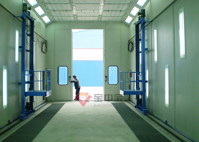 Cheap 3D Lift Working Platform for Customized Bus Paint Booth Drive throught Spray booth wholesale