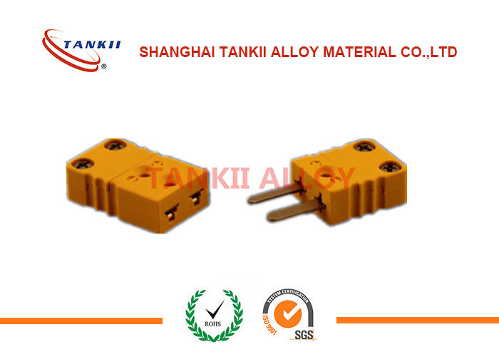 China ANSI Standard several colors Miniature thermocouple connector / plug type J / B / R / S / K for sale