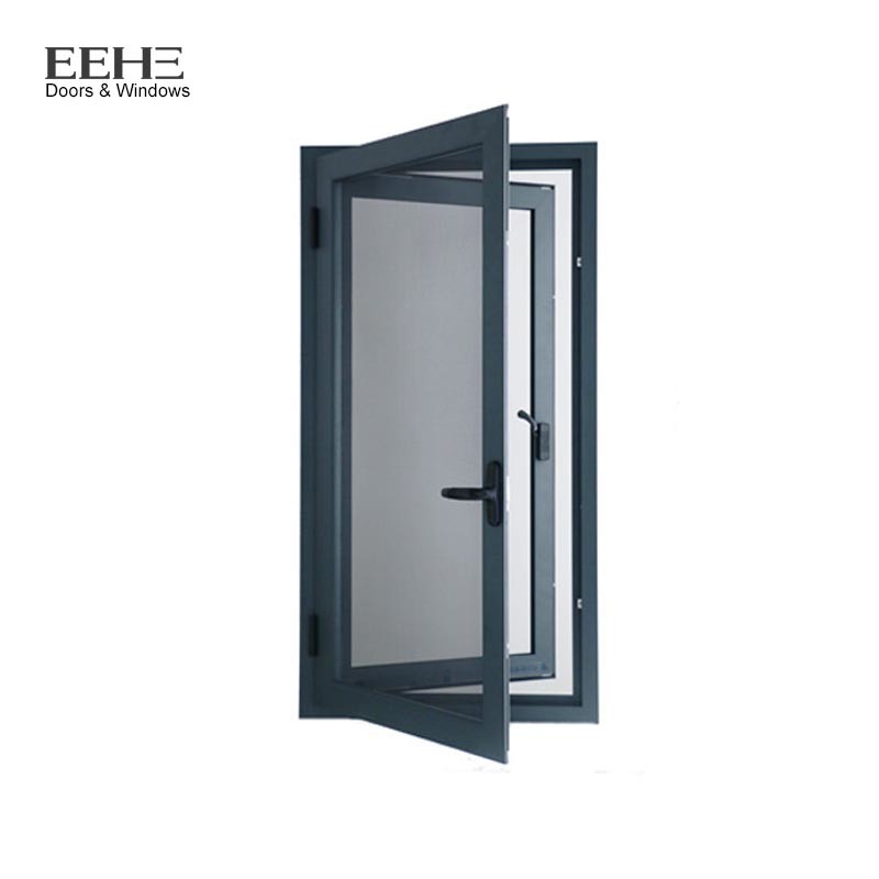 Cheap Double Access Aluminum Entrance Door / Thermal Break Aluminium Swing Door wholesale