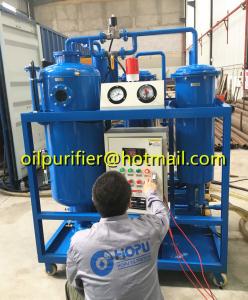 China Vacuum Turbine Lube Oil Purifier, Purication cleaning unit with oil spill tray sensor on sale