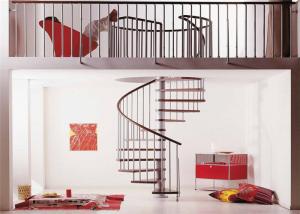 Cheap Indoor Custom Spiral Staircase Solid Wooden Modern Style Screws Installation wholesale