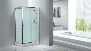 Cheap Massage Rooms / Clubs Rectangular Clear Glass Shower Enclosures With Tray wholesale