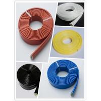 China Fire Resistant Fiberglass Sleeving Anti Corrosive Chemicals Coated With Silicone Rubber for sale
