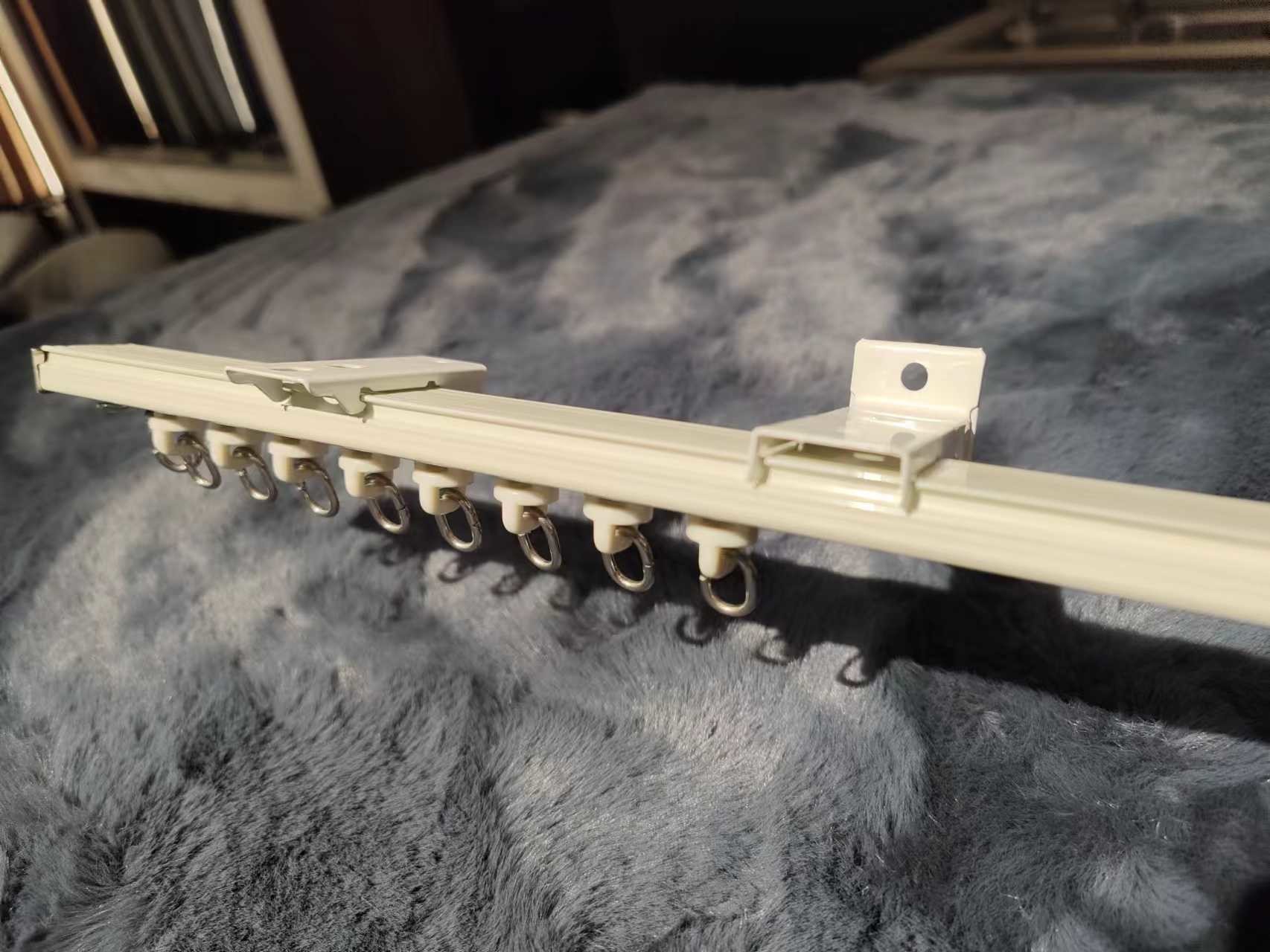 China Curtain Aluminum Alloy Slide Rail Track Straight Track Rail Rod, Top Code, Side Code, Connector Set on sale