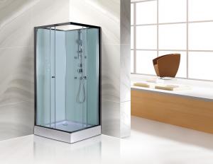 Cheap Free Standing Square Corner Shower Stall Kits SGS ISO9001 Certification wholesale