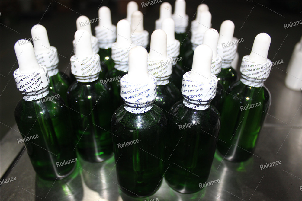 China Relinace Automatic 10ml-60ml Glass Dropper Bottle Cap band shrinking sealing machine on sale