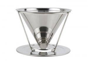 Cheap Premium Manual Brewer Pour Over Coffee Cone With Stainless Steel Filter wholesale