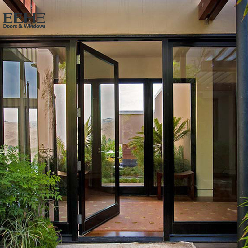 Buy cheap Double Access Aluminum Entrance Door / Thermal Break Aluminium Swing Door from wholesalers