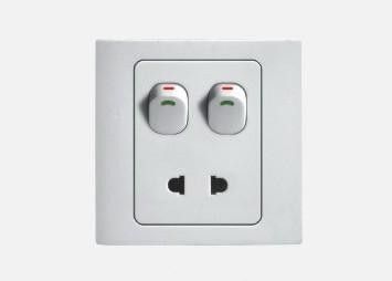 China 4 gang switch with single plate on sale