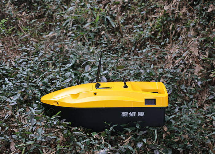 Buy cheap Yellow mini remote control Bait boat range 350m DEVC-113 AC110-240V from wholesalers