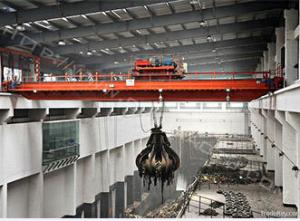 China QZ Model Hydraulic Grab Bucket Overhead/Bridge Crane for Handling Bulk Material on sale