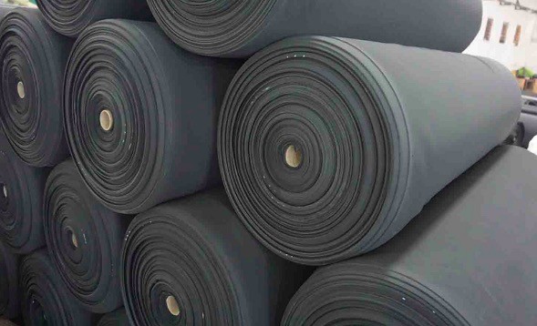 China RoHS 3mm Double Sided Neoprene Raw Material With Nylon Fabric on sale