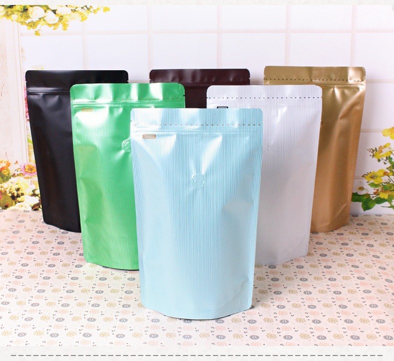 Cheap PETAL / PE Coffee Packaging Bags Aluminum Materials 9 Colors Printing / Free samples wholesale