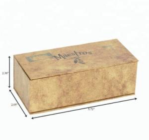 Cheap Rigid Board Magnetic Cigar Gift Box Square Printed Paper Finishing wholesale