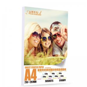China A4  A3 Paper Pulp Double Side Glossy Photo Paper on sale