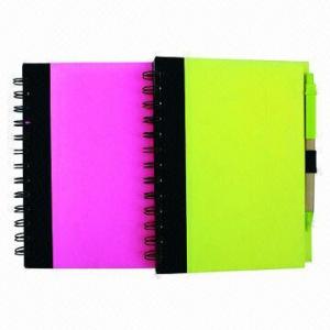 Cheap Recycled Paper Notebook Set, Equipped with Perfect-matched Eco Ballpoint Pen wholesale