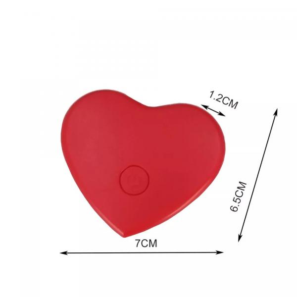 Quality Heart shape recordable heartbeat sound voice music chip recorder box module button for plush toy ,stuffed animals ,doll for sale