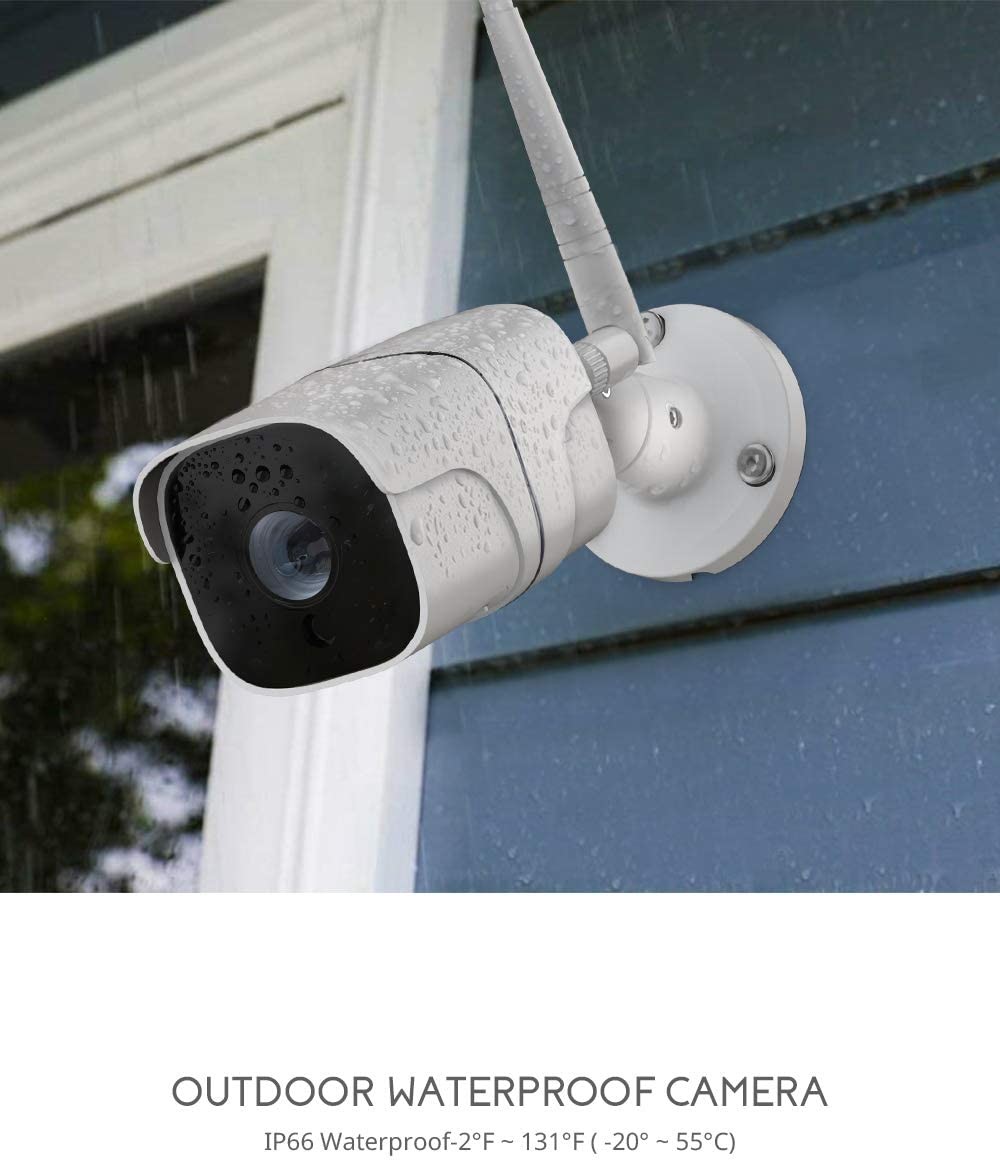 Motion Detection Smart Surveillance Camera H.264 DC12V Two Way Audio Works With Alexa