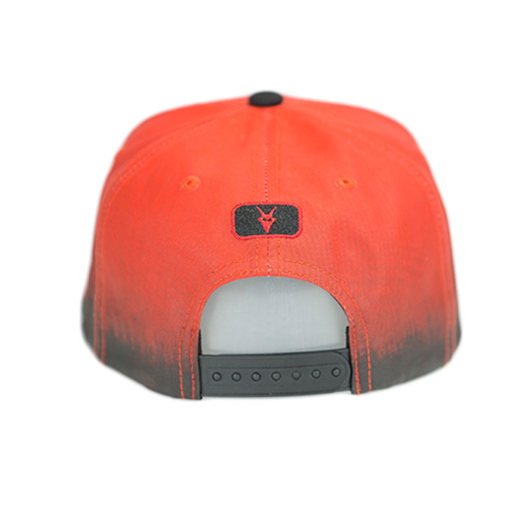 Cheap Wholesale gradient ramp color Customize 6panel logo flat bill plastic buckle baseball sports Hats Caps wholesale