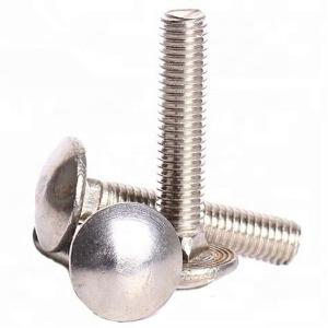 Cheap SS 316 A4 Polished Round Head Square Neck Bolt For Security Fixings wholesale