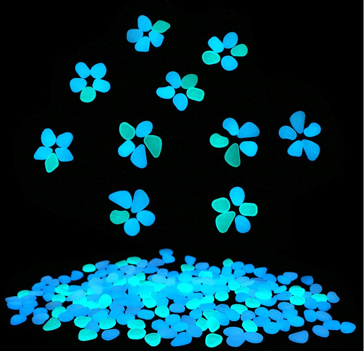 Resin Plastic Glow In The Dark Pebbles Luminous Crushed