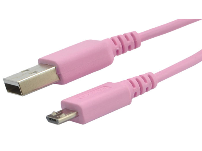 Pink USB2.0 Charge & Transfer Data Cable A Male to Micro 5 Pin Connector Cable for sale