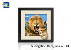 Cheap Animal 3D 5D Photography , Lenticular Image Printing Home / Bedroom Wall Art Decor wholesale