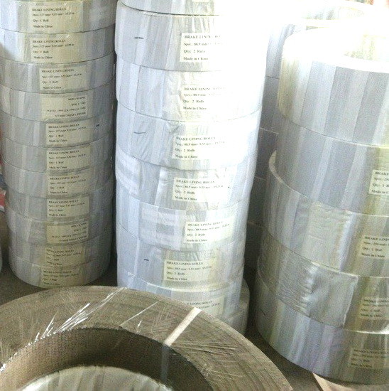 Cheap Flexible Woven Brake Roll Lining , Durable Friction Lining Material wholesale