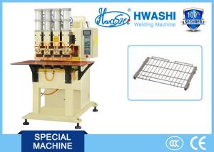 China Four Head Pneumatic Wire Welding Machine , Wire Shelf Manual Spot Welding Machine on sale