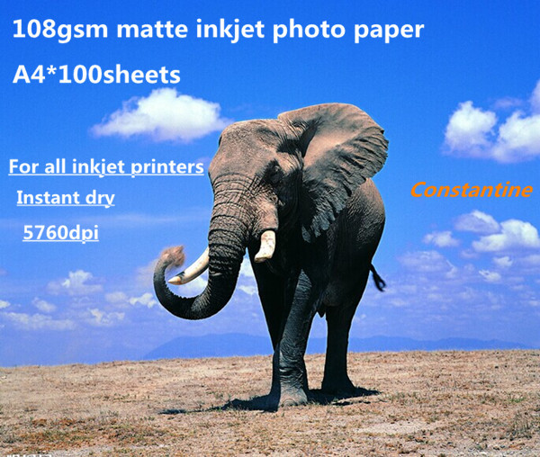 China 108gsm photo paper matte inkjet photo paper on sale